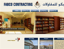 Tablet Screenshot of fabcocontracting.com